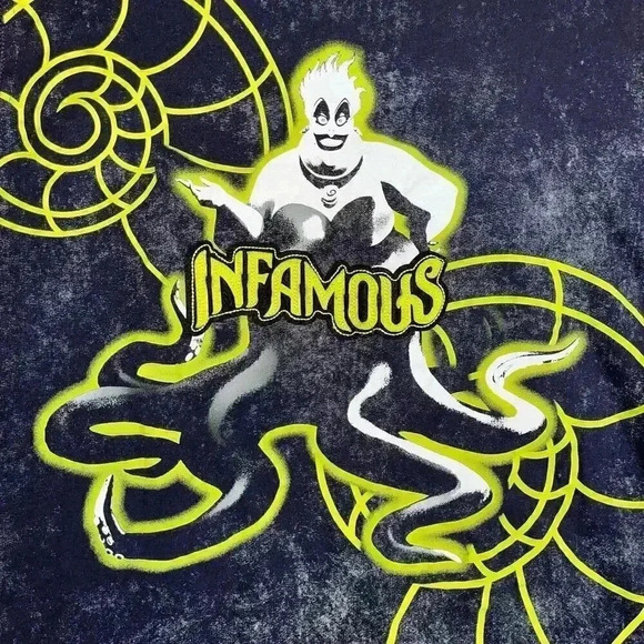 Disney‎ The Little Mermaid Ursula Infamous Cropped Cotton Graphic Tank Top 1X - Picture 4 of 6